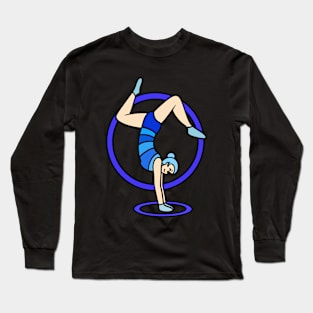 Gymnastic girl handstand Long Sleeve T-Shirt